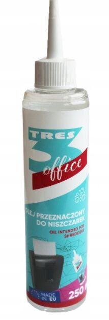 Olej do niszczarek Tres 250 ml
