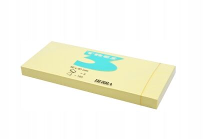 Karteczki samoprzylepne Tres 50x40mm żółte