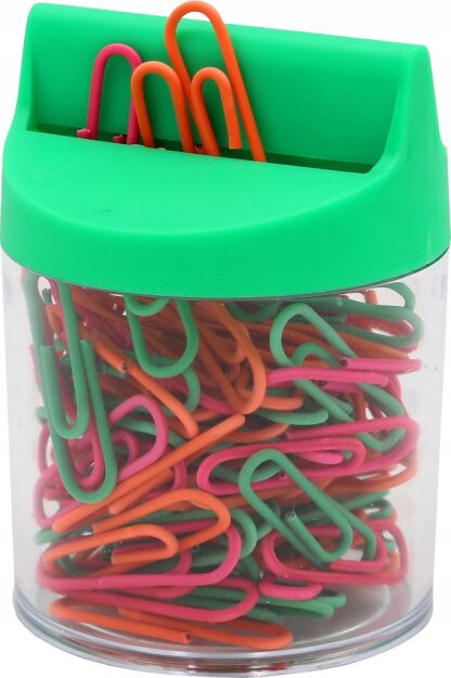 Spinacze w pojemniku z magnesem Tres 28 mm 100 szt