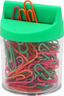 Spinacze w pojemniku z magnesem Tres 28 mm 100 szt