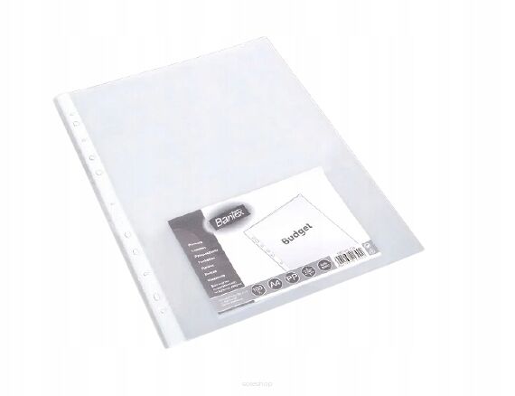 Koszulka na dokumenty A4 matowa Bantex Budget 100 szt.