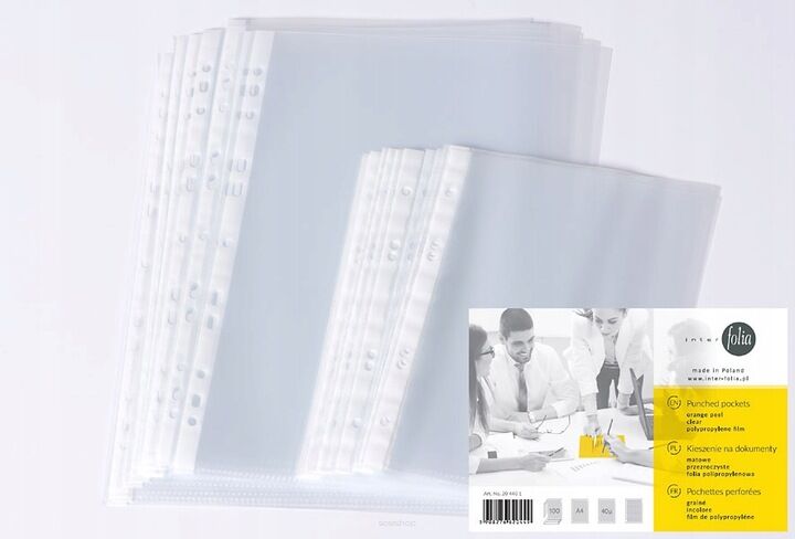 Koszulka na dokumenty A5 matowa Inter Folia 100 szt.