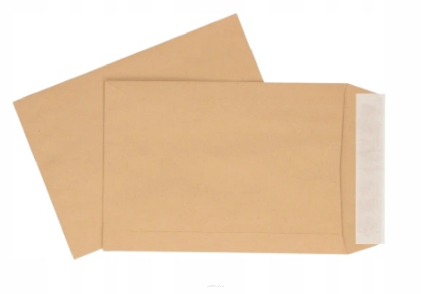 Koperta bez okienka C5 (162 x 229 mm) brązowy